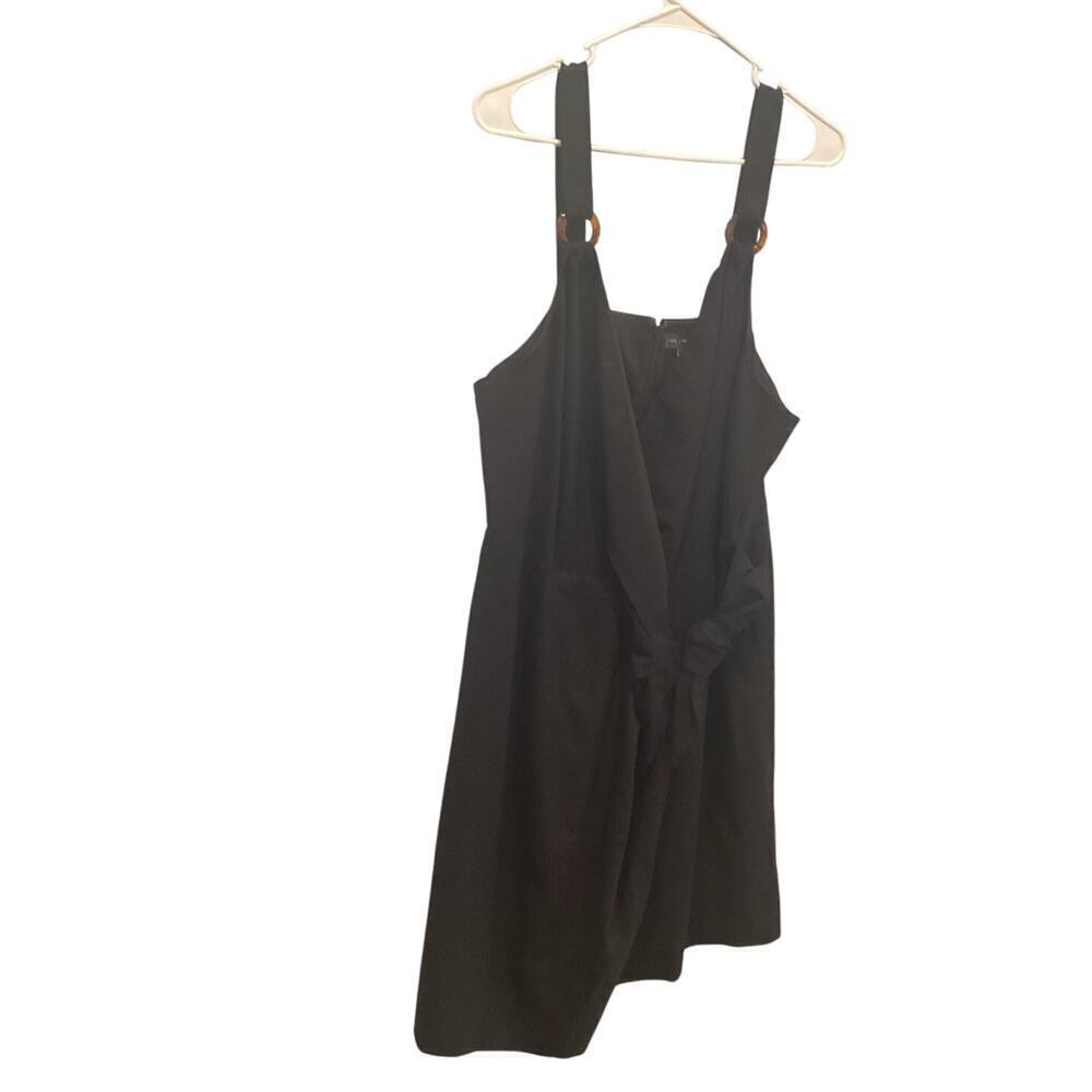 Limited Womens Linen Dress Plus Size 18W 18 Black New Boho Beachy‎ Coastal Party